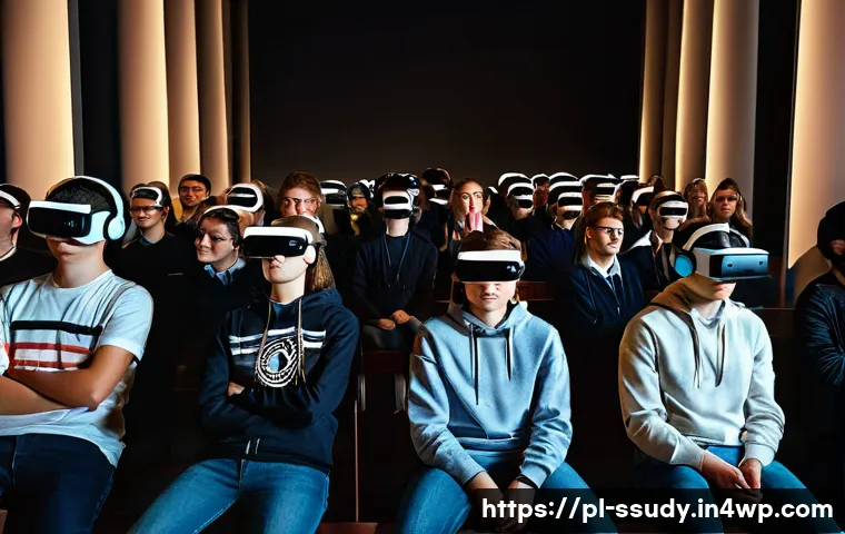 몰입형 학습 환경의 국제적 사례 비교 - **Immersive VR History Lesson in Poland:** A group of diverse Polish high school students, aged arou...